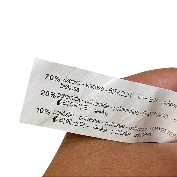 Zara Puff Sleeve Striped Blouse XS Black White Asymmetric Back Modern Chic - Picture 16 of 16